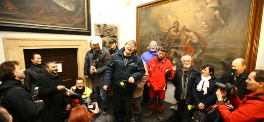 Jindřich Štreit v Olomouci zahájil výstavu Jedno světlo