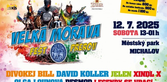 Velká Morava Fest 12.7.2025 v Přerově